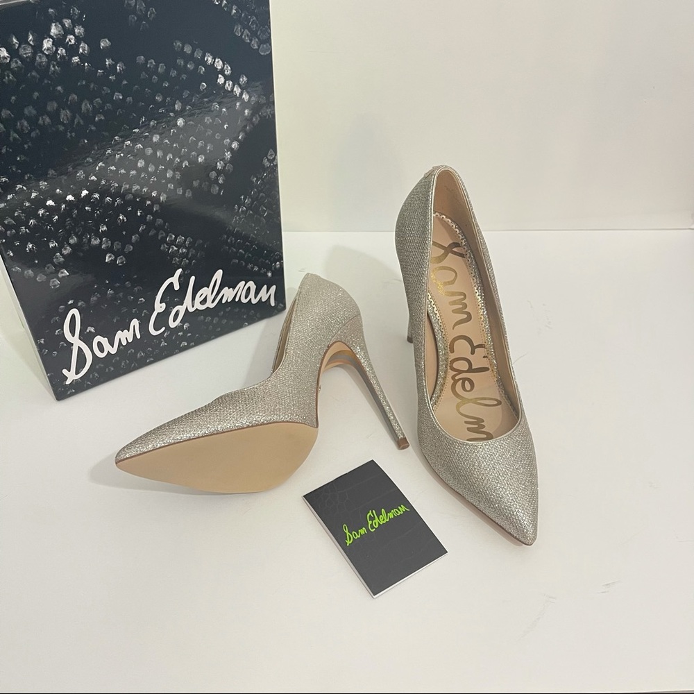 Sam Edelman Sparkly Shimmery Danna Pointed Toe Pump New With Box - Reemoly